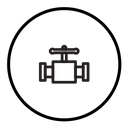 Pipe valve icon