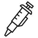Pipette Black Outline icon