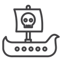 Pirate ship icon