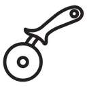 Pizza cutter icon