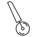 Pizza cutter icon