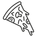 Pizza slice icon