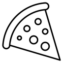 Pizza slice 2 icon
