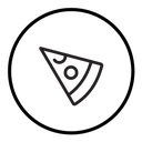 Pizza slice icon