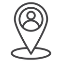 Placement Black Outline icon