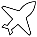 Plane Banking Flight icon