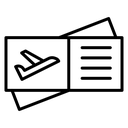Plane Ticket Boarding Pass icon