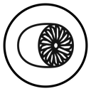 Plane turbine icon