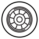 Plane turbine icon