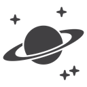 Planet saturn icon