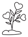 Plant heart icon