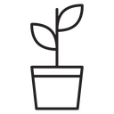 Plant pot icon