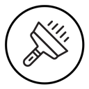Plastering process icon