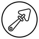 Plastering process icon