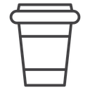 Plastic drinking cup icon
