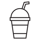 Plastic drinking cup icon