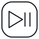 Play pause 3 icon