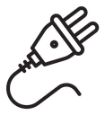 Plug with cable icon