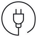 Plug with cable 2 icon