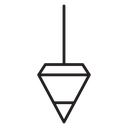 Plumb bob icon