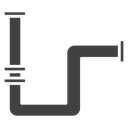 Plumbing pipes icon