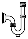 Plumbing pipes icon