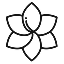 Plumeria Black Outline icon