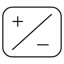 Plus minus 2 icon