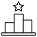 Podium star 4 icon