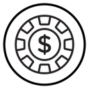 Poker chip icon