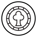 Poker chip icon