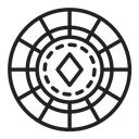 Poker chips icon