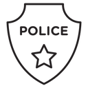 Police badge icon