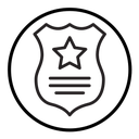 Police badge icon