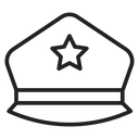 Police cap icon