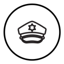 Police cap icon
