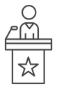 Politician speaker icon