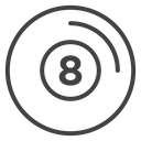 Pool 8 ball icon