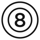 Pool 8 ball 4 icon
