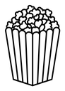 Popcorn 2 Black Outline icon