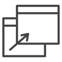 Popup Window Arrow icon