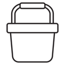 Portable fridge box icon