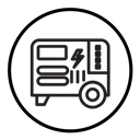 Portable power generator icon