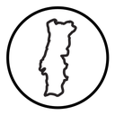 Portugal map icon