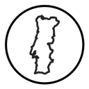 Portugal map icon
