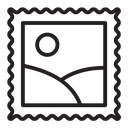 Postage stamp icon