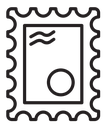Postage stamp icon