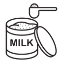 Powdered milk icon
