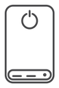 Power bank Black Outline icon