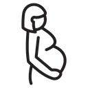 Pregnant woman icon